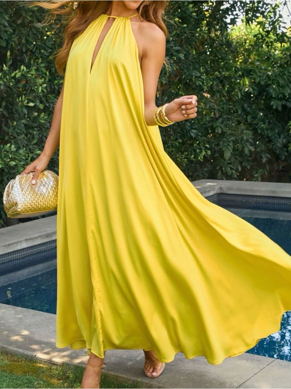 Vici New Yellow Maxi Dress